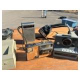 vintage cameras and radio
