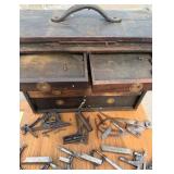 vintage tool chest  micrometer