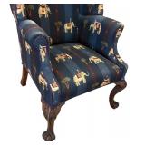 LLR - Two Vintage Elephant-Pattern Armchairs