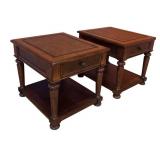 LLR - Vintage Pair of Wooden Accent Tables