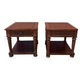 LLR - Vintage Pair of Wooden Accent Tables