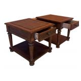 LLR - Vintage Pair of Wooden Accent Tables