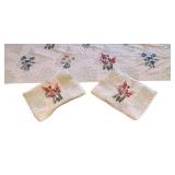 LLR - Embroidered King Quilt with Two Shams