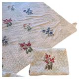 LLR - Embroidered King Quilt with Two Shams