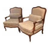 LLR - Pair of Vintage Upholstered Armchairs