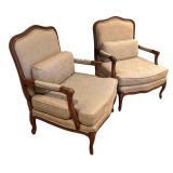 LLR - Pair of Vintage Upholstered Armchairs
