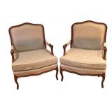 LLR - Pair of Vintage Upholstered Armchairs