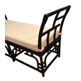 LL - Vintage Chinese Chippendale McGuire Style Bench