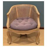 LL - Vintage Cane-Back Accent Chair