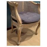 LL - Vintage Cane-Back Accent Chair