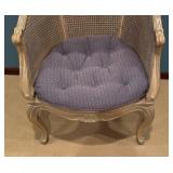 LL - Vintage Cane-Back Accent Chair