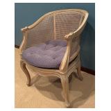 LL - Vintage Cane-Back Accent Chair
