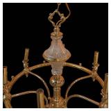LLR - Elegant Brass and Crystal Chandelier