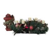 LLR - Festive Centerpiece with Pine Cones and Lantern