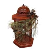 LLR - Festive Centerpiece with Pine Cones and Lantern
