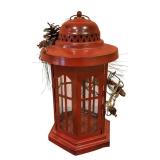 LLR - Festive Centerpiece with Pine Cones and Lantern