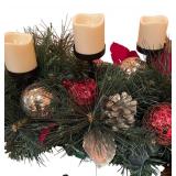 LLR - Festive Centerpiece with Pine Cones and Lantern