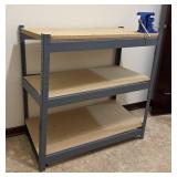 LL - Metal and Wood Workstation with Mounted Irwin Bench Vise