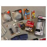 LL - Assorted Extension Cords, Gloves, Towels, Flashlights and More