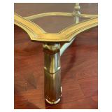 LR - Vintage Hollywood Regency Brass Coffee Table
