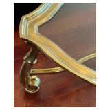 LR - Vintage Hollywood Regency Brass Coffee Table