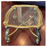 LR - Vintage Hollywood Regency Brass Coffee Table