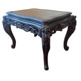 LR - Vintage Japanese Meiji Style Carved Dragon Desk Table