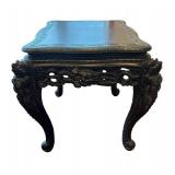LR - Vintage Japanese Meiji Style Carved Dragon Desk Table