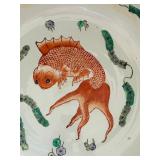 LR - Vintage Famille Rose Porcelain Jardiniere Fishbowl With Wooden Stand