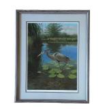 BR1 - O.J. Gromme Signed Heron Print