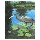 BR1 - O.J. Gromme Signed Heron Print