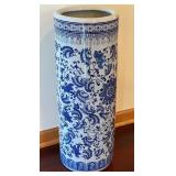 BR1 - Blue & White Ceramic Umbrella Stand