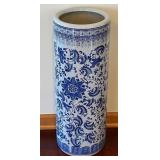 BR1 - Blue & White Ceramic Umbrella Stand