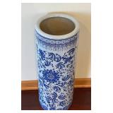 BR1 - Blue & White Ceramic Umbrella Stand