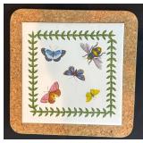 BR1 - Portmeirion The Botanic Garden Tray, Bowl & Coasters (Lot of 4)