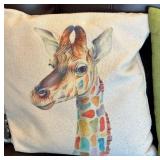 BR1 - Giraffe Motif Accent Pillows (Lot of 4)