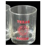 BR1 - Texas A&M Aggies Lowball Glasses (Lot of 7)