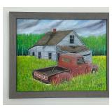 BR1 - Signed McFarlin 2020 Original Canvas Painting 18.5 x 22.5