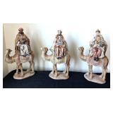 BR1 - Three Kings on Camel Figures 17.5"H (Set of 3)