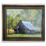 BR1 - W. McFarlin 2006 Original Cabin Landscape Painting
