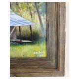 BR1 - W. McFarlin 2006 Original Cabin Landscape Painting