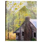 BR1 - W. McFarlin 2006 Original Cabin Landscape Painting