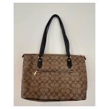 BR1 - Coach Signature Monogram Tote Bag