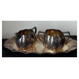 BR1 - Homan Mfg. Co. E.P.B.M. Creamer Set with Tray (Lot of 3)