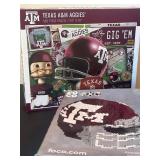BR1 - Texas A&M Aggies BRXLZ Helmet, Puzzle & Water Bottle (Lot of 3)