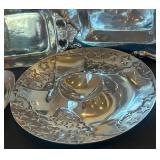 BR1 - Wilton Armetale Texas & Stars Chip & Dip Set with Bread Tray (Lot of 4)