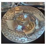 BR1 - Wilton Armetale Texas & Stars Chip & Dip Set with Bread Tray (Lot of 4)