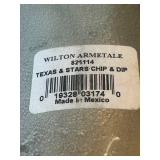 BR1 - Wilton Armetale Texas & Stars Chip & Dip Set with Bread Tray (Lot of 4)