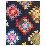 BR1 - Vintage Handmade Crochet Afghan Throw Blanket