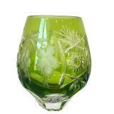 BR1 - Nachtmann Green Crystal Goblet